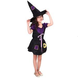 Black Witch Costume - Girls Halloween Costume - Little Witch Costume